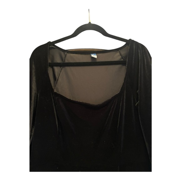 Old Navy Black Velour Dress Size Extra Large (XL) - Picture 6 of 6